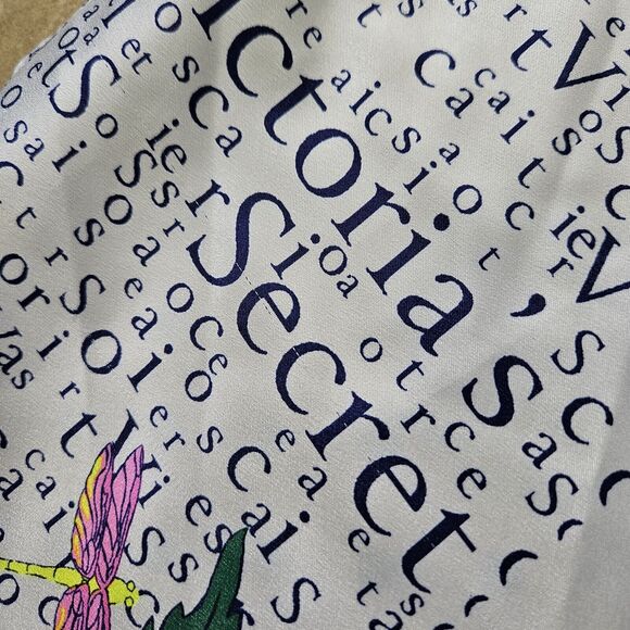 Victoria's Secret Small Hankerchief Patchwork Floral Butterfly Halter Chemise - Picture 3 of 12